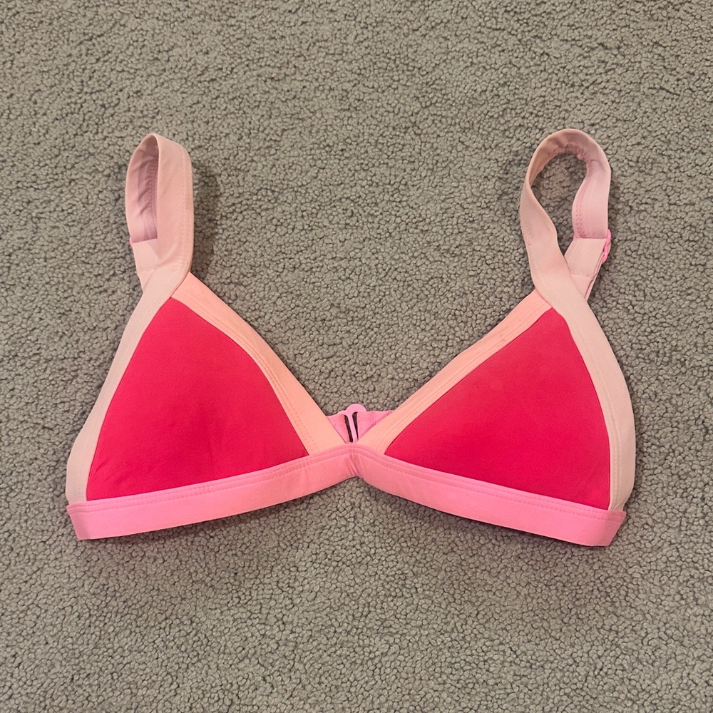 Pink and Red Bikini Top